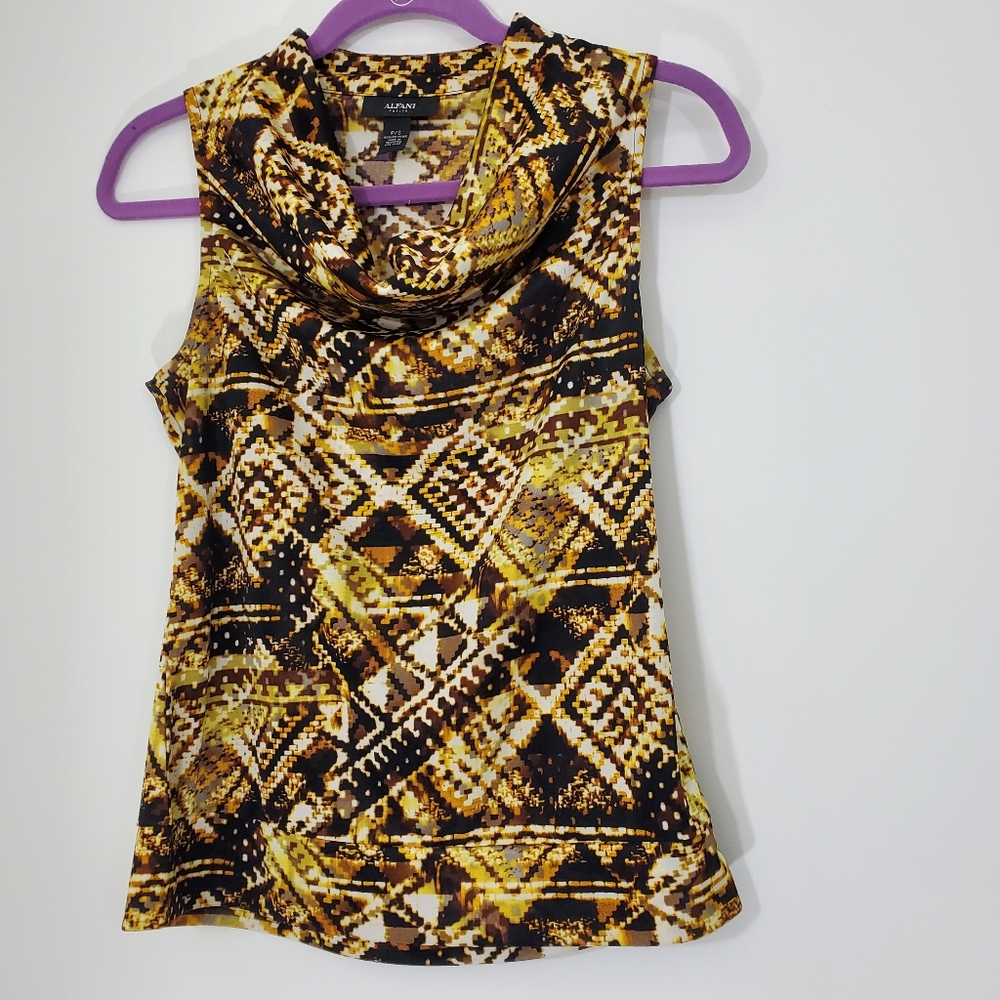 Alfani Petite Cowl Neck Blouse, Size P/S